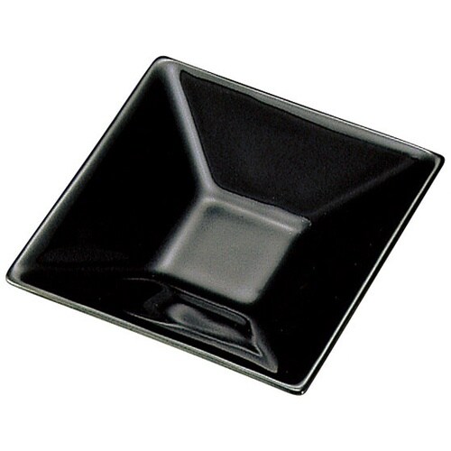白磁正角皿(B) 黒 26464