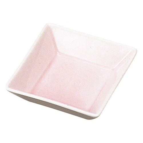 強化磁器正角皿(A) ピンク 26462