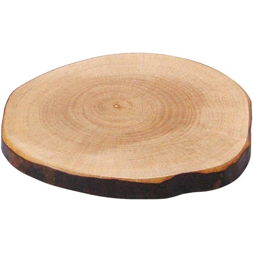 木製丸太料理皿 小 (塗装付) 0825