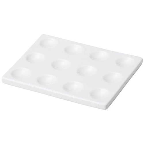 陶器ミニパレット皿 長角 28082