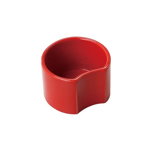 半月型珍味入 赤 27924