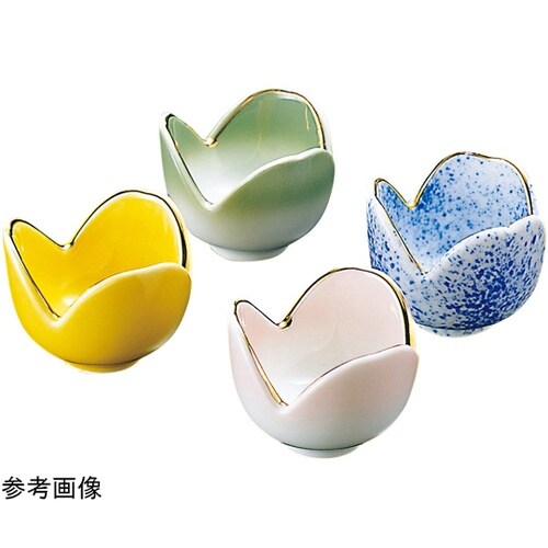 三ツ山珍味入 ピンク吹 26492