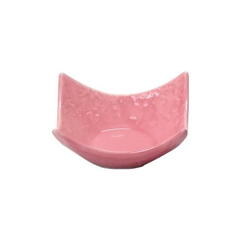 石目調角型珍味入 ピンク 27694