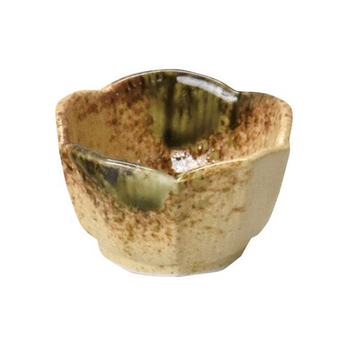 桔梗型珍味入 伊賀織部 27711