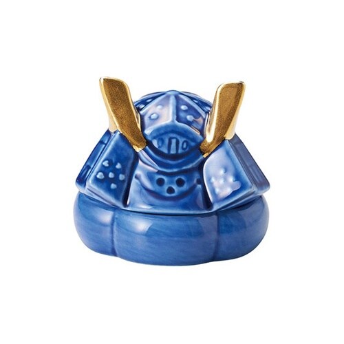 かぶと珍味入 藍 25403