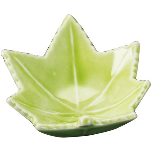 もみじ型珍味入(小)緑 26203