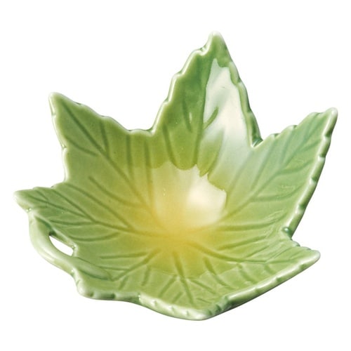 新・もみじ型珍味入 緑 27765