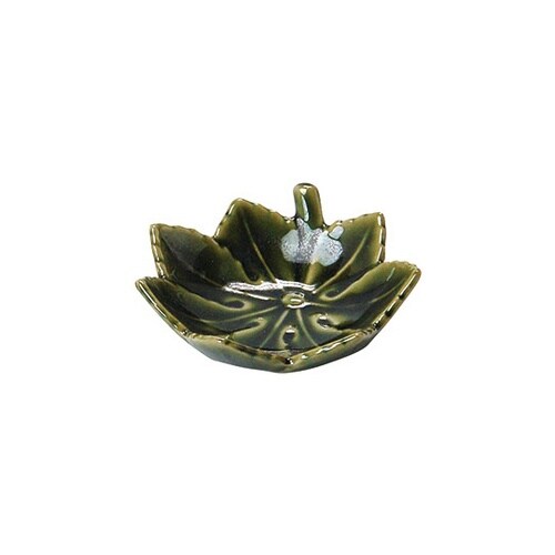 陶器・カエデ珍味入(織部) 27875