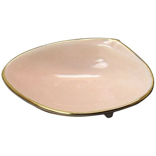 ハマグリ金縁珍味小皿(小)薄紅 2777