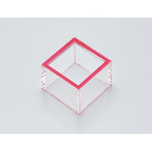 クリア1合枡 赤 12242