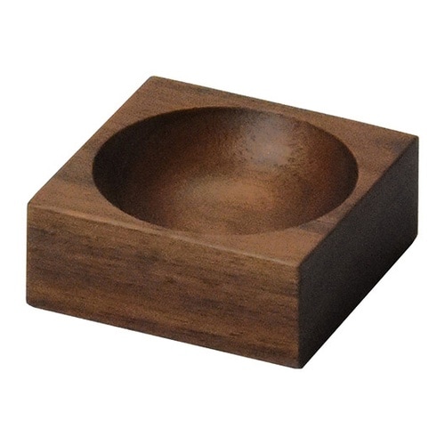 無垢な小鉢 角 小 ウォールナット 27