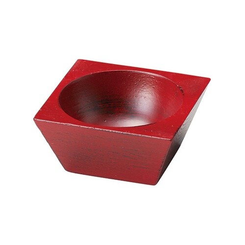 木製四角珍味入 根来 26683