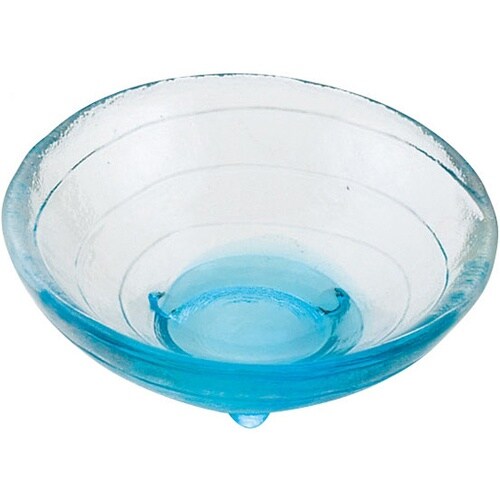 硝子ミニ小鉢 渦巻(若水) 26758