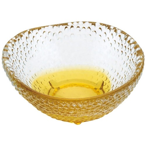 硝子ミニ小鉢 丸(琥珀) 26759