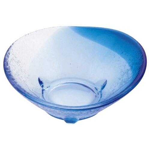 硝子ミニ小鉢 三角(青) 26795