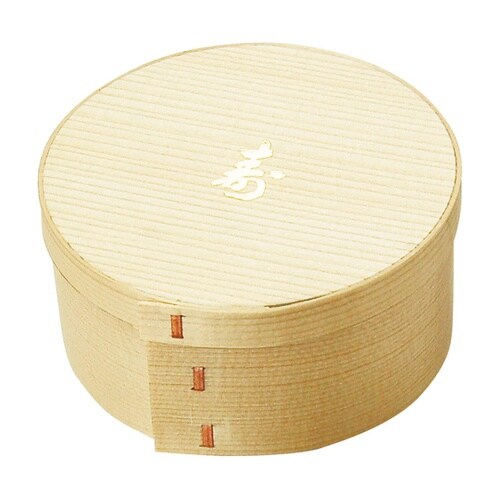 経木容器 箔押付 寿 64037