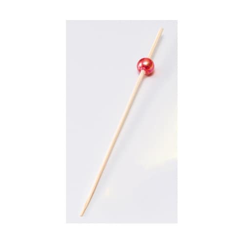 ビーズ串9cm 赤 (50本入) 216