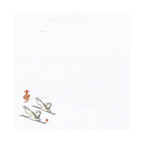 雲竜和紙 4寸雲竜敷紙 寿鶴 (100枚