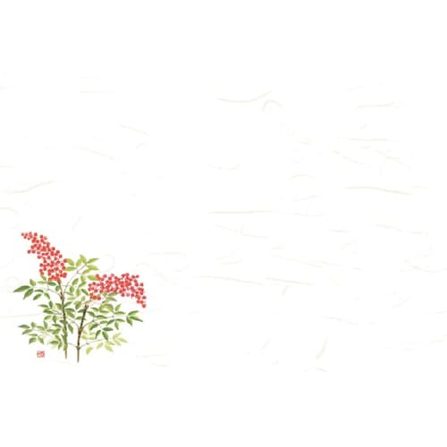 尺3四季彩まっと 花便り 南天(12月ー