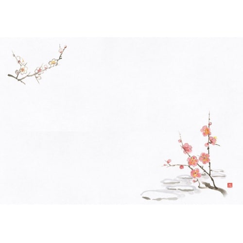 尺1お手元まっと 花景色 梅(1月ー3月
