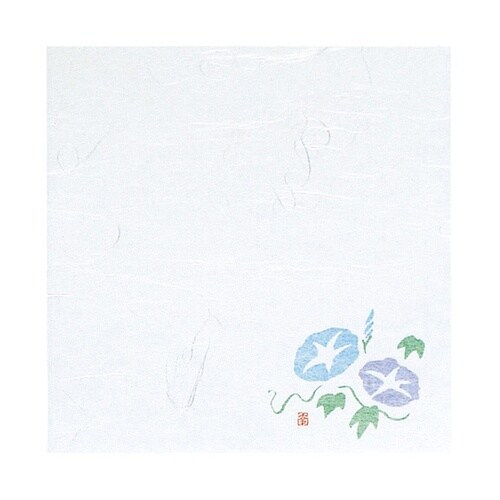 4寸雲竜敷紙 あさがお(7月ー8月) (