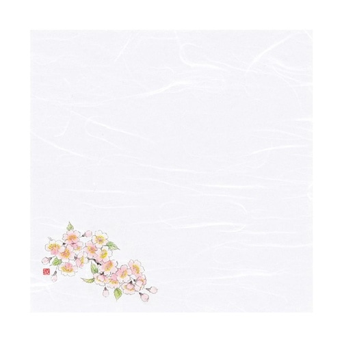 4寸四季彩雲竜敷紙 桜(3月ー4月) (