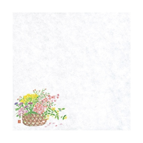 4寸花摘み篭耐油天紙 4寸 陽春(3月ー