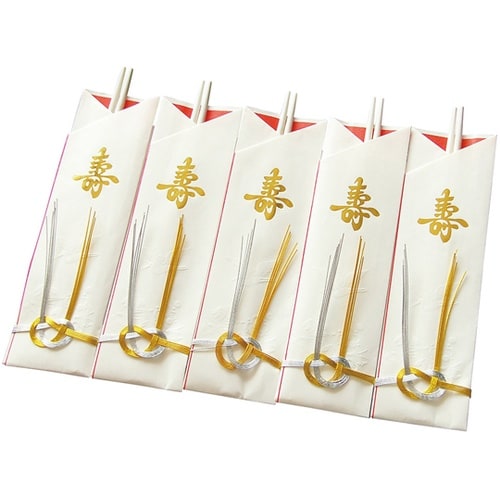 お祝い箸 金寿 (5膳入) 26023