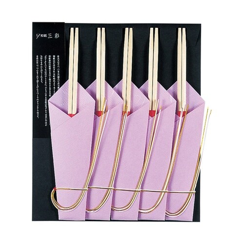 お祝い箸 麗(うらら)藤 (5膳入) 6