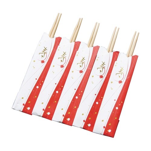 お祝い箸 三ツ折 (5膳入) 64517