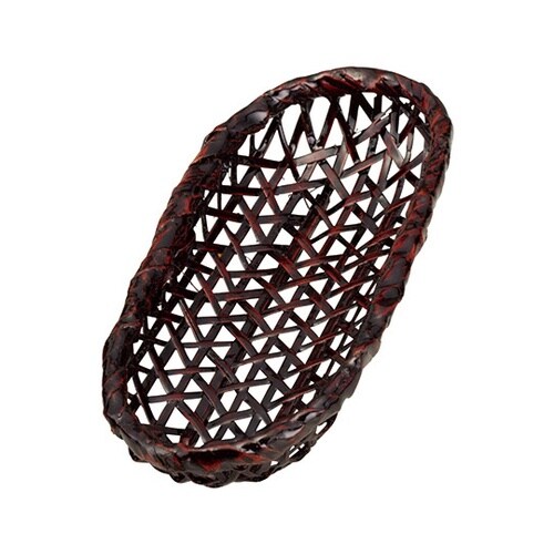 ランタイ風おしぼり皿(小判) 16245