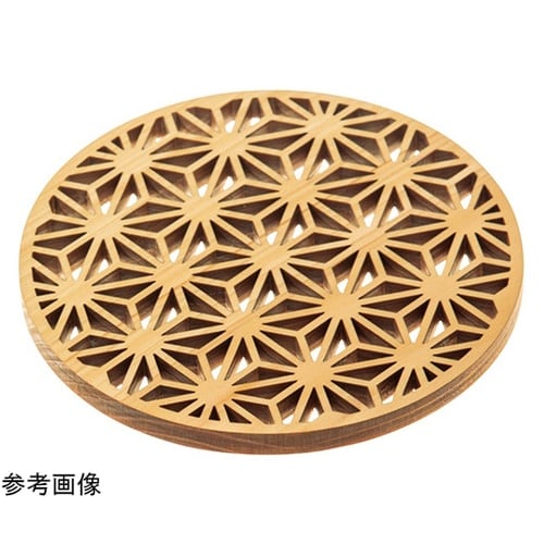 ひのき細密コースター(無塗装) 麻の葉