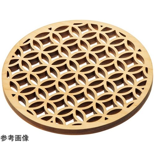 ひのき細密コースター(無塗装) 七宝 1