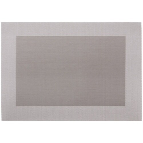 洗える樹脂マット <フレーム柄>シルバー