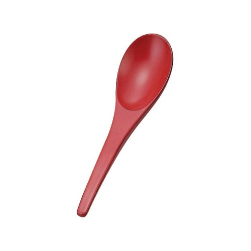 木製レンゲ(朱) 25776