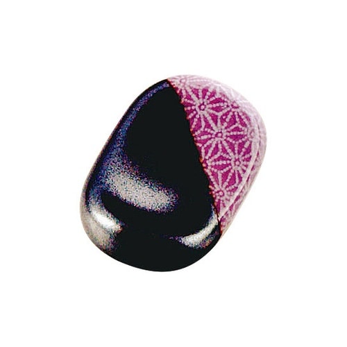 小判箸置 麻の葉 パープル 08627