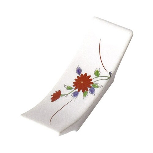 陶器反型箸置 菊絵 15588