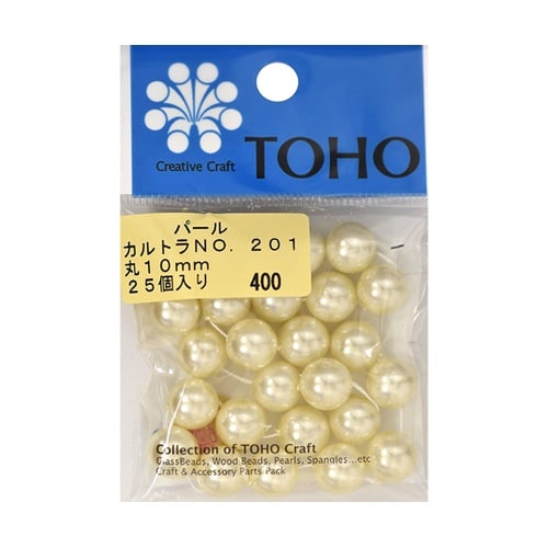 丸型パール 外径約10mm 25個入 カ