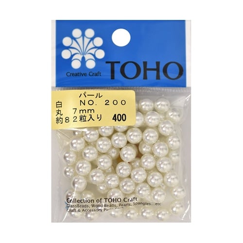 丸型パール 外径約7mm 約82個入 白