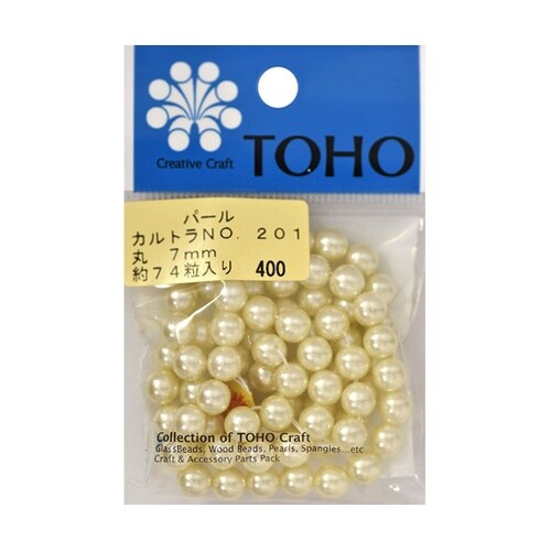 丸型パール 外径約7mm 約74個入 カ