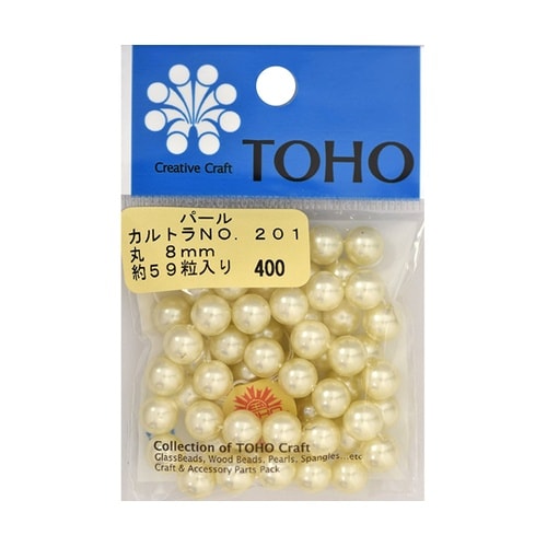 丸型パール 外径約8mm 約59個入 カ