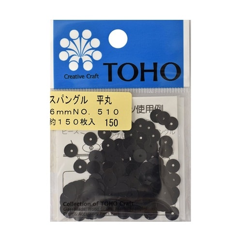 スパングル 平丸 約6mm 約150枚入