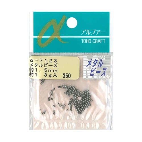 メタルビーズ 外径約1.5mm 約1.3