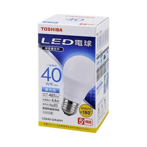 LED電球 広配光 昼光色 LDA4D−