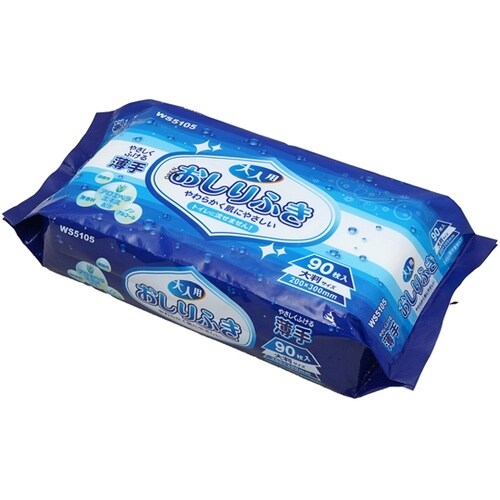 おしりふき 大人用 90枚入 薄手 大判