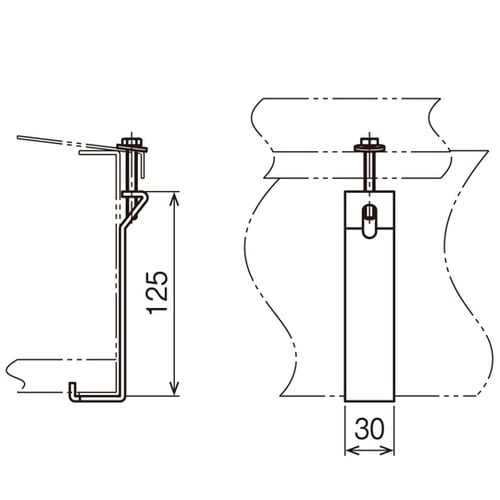 カバー止め金具 HDZ Z−CVD15R