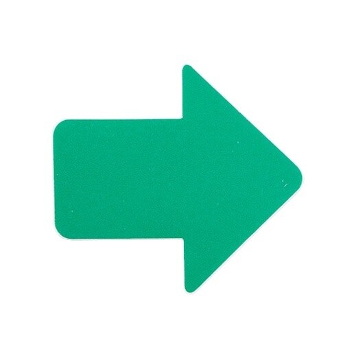 EA944DJ−21 矢印型ステッカー(緑/10枚
