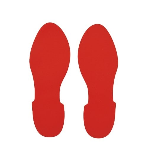 EA944DJ−33 足型ステッカー(赤/2枚)
