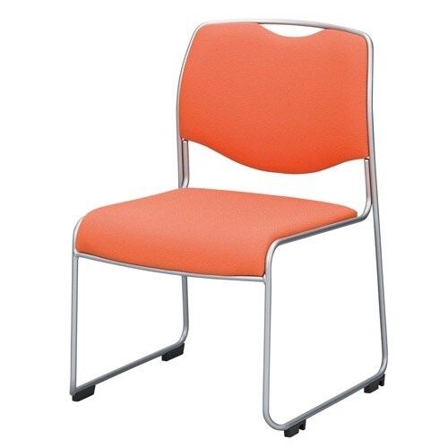 EA956XF−18 スタッキングチェアー(オレン