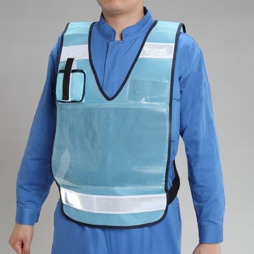 EA983R−238 防犯ベスト(スカイブルー)